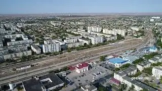 Евпатория Республика Крым. Вид с высоты птичьего полета.