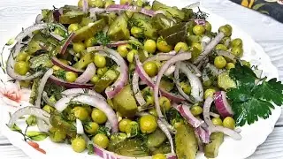 Салат этот за 5 минут готовится. Вкус насыщенный, приятный. И почему-то его больше любят мужчины.