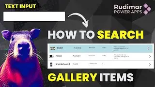 Power Apps Tutorial: How to Search Data in a Gallery From a Text Input | Beginner's Guide