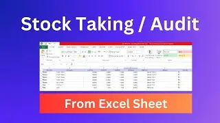 Stock Taking from Excel Sheet || Mansoor Anwar || (Urdu)