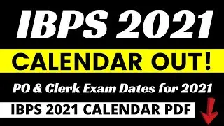 IBPS Calendar 2021 Out