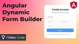 Angular Dynamic Form Builder with Reactive Forms Api