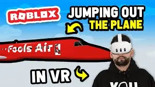 JUMPING OUT The Plane in VR in Cabin Crew Simulator (Roblox)