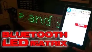 Bluetooth scrolling text LED matrix with arduino