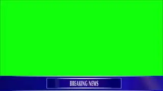 Green Screen Breaking News Head Lines Lower Third Scroll Patti in Blue Color