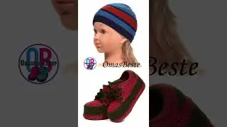 Babyschuhe, пинетки-ботиночки , крючком & Mütze,  шапочка без шва, спицами 