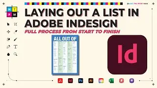 Laying Out a Shopping List Form in Adobe InDesign w/Low-fi Beats