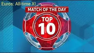 Match Of The Day Top 10- Euros: All-time XI