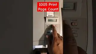 How To Check Print Count In  HP 1005 Printer 2024 || HP Printer #shorts Short