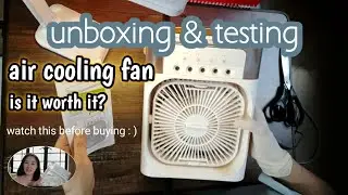 unboxing & testing AIR COOLING FAN ( is it worth it? ) back for another unbox too😊