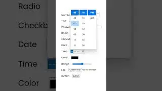 HTML Input Types