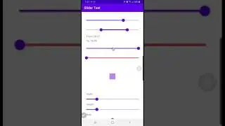 Android Slider and RangeSlider (demo)