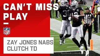 Zay Jones Nabs Clutch TD Pass from Derek Carr