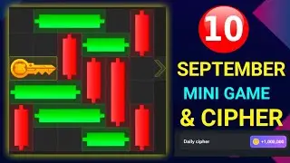 10 September Mini Game puzzle and daily cipher code || daily combo card Hamster kombat