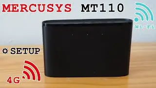 MERCUSYS MT110 mobile 4G router Wi-Fi • Unboxing, installation, configuration and test