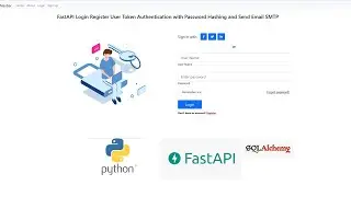 FastAPI Login Register User Token Authentication with Password Hashing and Send Email SMTP