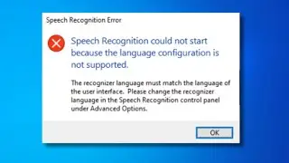 How To Fix Speech Recognition Could Not Start on Windows 11/10