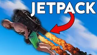 We gave 100 Players Jetpacks in Rust... - Rust Mod