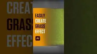 How To Create Grass Effect in Illustrator | Adobe Illustrator Tutorial