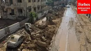 New Drone Footage Shows Horrific Aftermath Of Deadly Floods In Derna, Libya