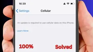 How to Fix An Update is Required to Use Cellular Data on This iPhone