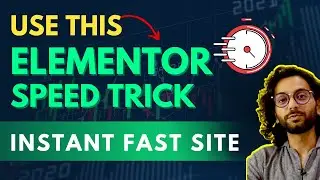 How to Increase Elementor Website Speed in 100 sec