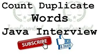 Find Duplicate words in String java program