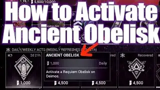 How to Activate an Ancient Obelisk in Deimos Warframe Nightwave daily quests