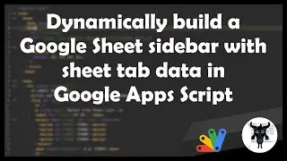 Dynamically load sheet data into a Google Sheets sidebar with Google Apps Script