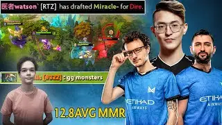 Watson DRAFTS Miracle- as his Midlaner Vs SATANIC | 12.8 AVG MMR