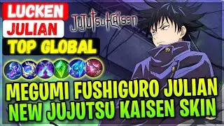 Megumi Fushiguro Julian, New Jujutsu Kaisen Skin Gameplay [ Top Global Julian ] Lucken - MLBB