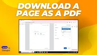 How to Download a Page as a PDF