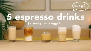 5 espresso drinks to make at home☕️