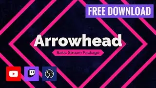 [FREE ANIMATED STREAM OVERLAY PACK!] Arrowhead Basic Stream Package