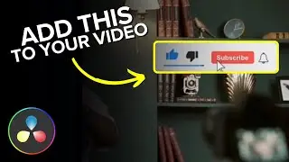 How to Add Like and Subscribe Button on YouTube Video DaVinci Resolve