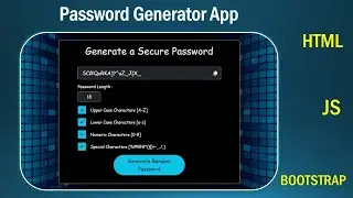 Password Generator Using HTML, JavaScript and Bootstrap | PRAROZ