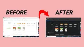 how to change corelDRAW Interface from light to Dark mode tutorial