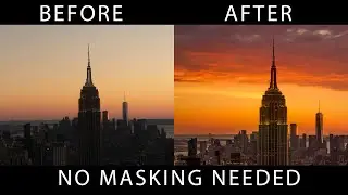 3 EASY steps to CHANGE your sky in ANY VERSIONS of PHOTOSHOP!