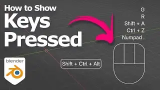 Blender how to show keys pressed - keystrokes using screencast keys