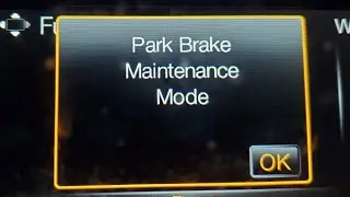 Ford F150 Electronic Parking Brake and Other Models - Park Brake Maintenance Mode Rear Brake prep