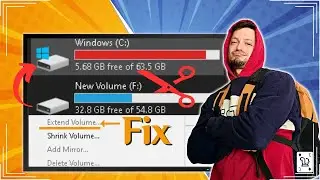 How To Extend Drive C:\ "extend drive" is grayed out FIX - How to extend drives Guide -Windows 10/11