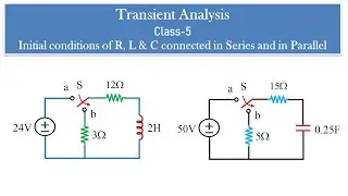 How to solve problems involved with initial switching conditions? What is transient analysis?