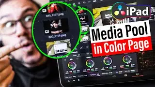 How To Open Media Pool in Color Page [DaVinci Resolve iPad]