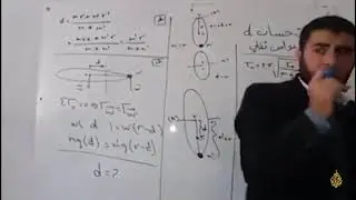 Syrian Physics Teacher giving a lecture while an Airstrike hits nearby