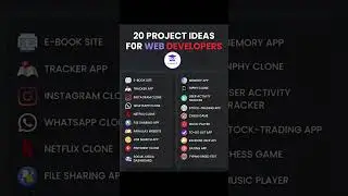 20 Project ideas for web developer | web developer project ideas 