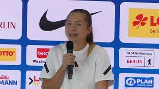 Gina Lückenkemper 100 Meter ISTAF 2024 Berlin über ihre Bestzeit und Olympia 2024 Staffel