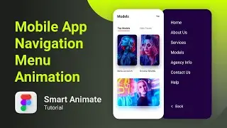 Design an Animated Mobile Menu | Figma Tutorial | Smart Animate ✨