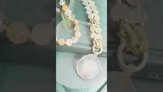 Авторское колье ручной работы из рутилового кварца