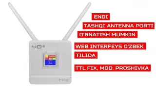 Eng arzon 4G CPE 903 WIFI routerining cheksiz imkoniyatlari. tashqi antenna ulash, o'zbekcha va TTL