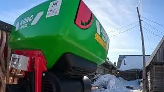Установка мелкосемянной сеялки SP 200 на Rapid 600, кировец К 525 продолжает удивлять